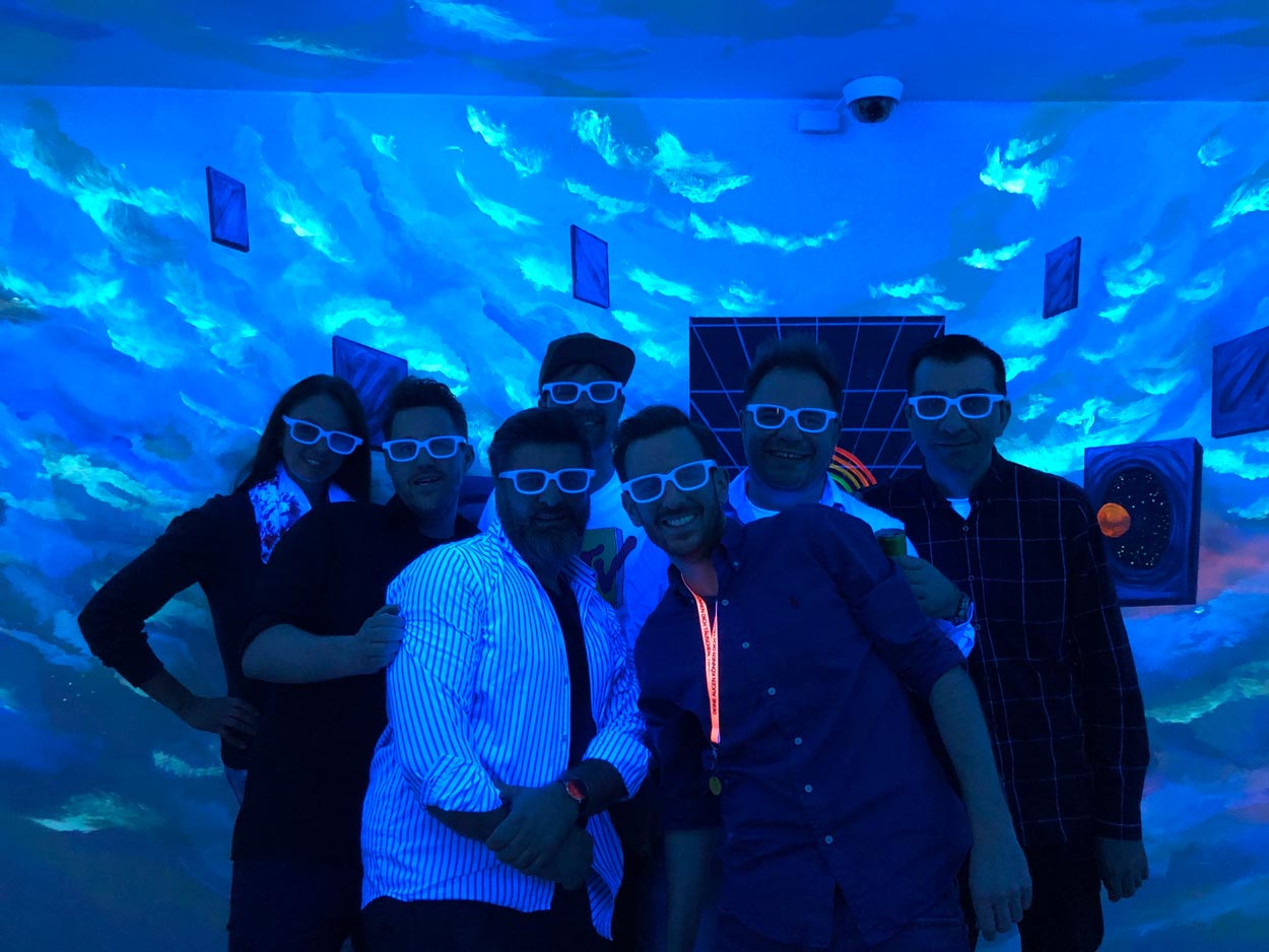 Group image with out colleagues during a company event.